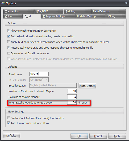 Excel Lock and Protection handling in Process Runner